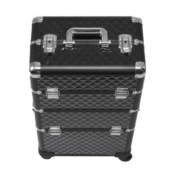 Μεταλλική βαλίτσα ομορφιάς Black-5866148 ΒΑΛΙΤΣΕΣ MAKE UP - ΟΝΥΧΟΠΛΑΣΤΙΚΗΣ - ΚΟΜΜΩΤΙΚΗΣ