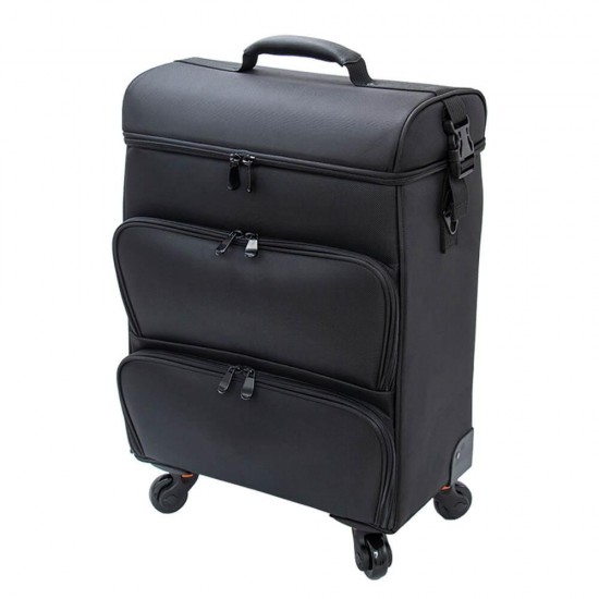 Τροχήλατη βαλίτσα ομορφιάς Black-5866190 ΒΑΛΙΤΣΕΣ MAKE UP - ΟΝΥΧΟΠΛΑΣΤΙΚΗΣ - ΚΟΜΜΩΤΙΚΗΣ