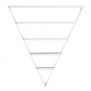 Storage wall rack triangle shaped White  σύνθεση 6 τεμάχια -6940403 FREE SHIPPING