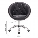 Vanity Chair  Impressive Crystal Serius Black - 5400067 ΣΚΑΜΠΩ ΑΙΣΘΗΤΙΚΗΣ - MANICURE - ΚΟΜΜΩΤΗΡΙΟΥ - ΤΑΤΤΟΟ