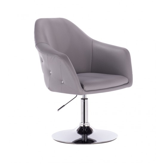 Vanity Chair Celebrity Crystal Grey Color - 5400169 ΣΚΑΜΠΩ ΑΙΣΘΗΤΙΚΗΣ - MANICURE - ΚΟΜΜΩΤΗΡΙΟΥ - ΤΑΤΤΟΟ