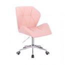 Vanity Chair Diamond Gold Pink Color - 5400363 ΣΚΑΜΠΩ ΑΙΣΘΗΤΙΚΗΣ - MANICURE - ΚΟΜΜΩΤΗΡΙΟΥ - ΤΑΤΤΟΟ