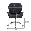 Vanity Chair Diamond Black Color - 5400173 COMING SOON