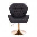 Vanity Chair Diamond Base Gold Black Color - 5400177 COMING SOON