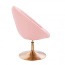 Vanity Chair Impressive Gold Base Pink Color - 5400178 