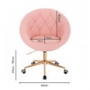 Vanity Chair Impressive Gold Pink Color - 5400182 