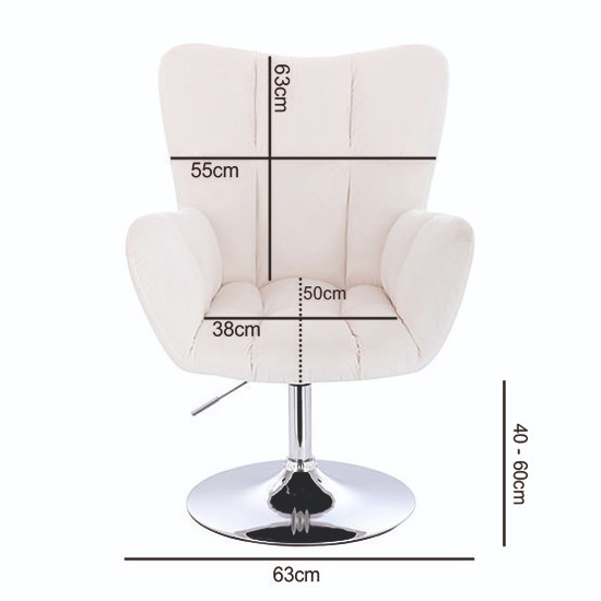 Lounge Chair Gold Base Velvet Pink - 5400192 