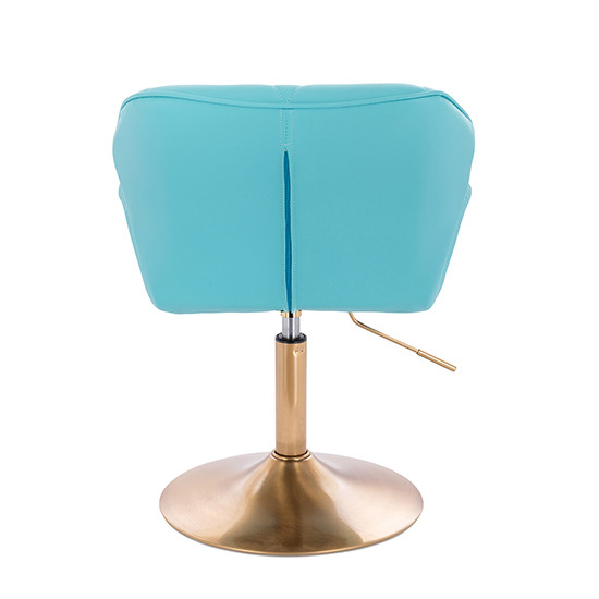 Vanity Chair Diamond Gold Base Mint blue color - 5400201 