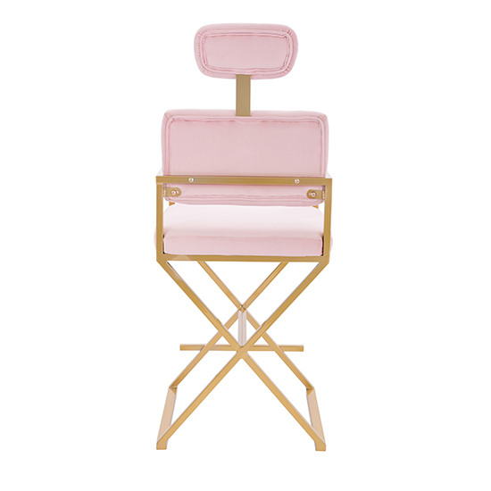 Makeup Chair Luxury Gold Pink - 5400202 