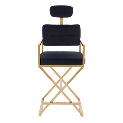 Makeup Chair Luxury Gold Black - 5400203