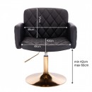 Geometric Chair Base Gold Black Color - 5400209 