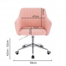 Nordic Style Vanity chair Pink Color - 5400210 