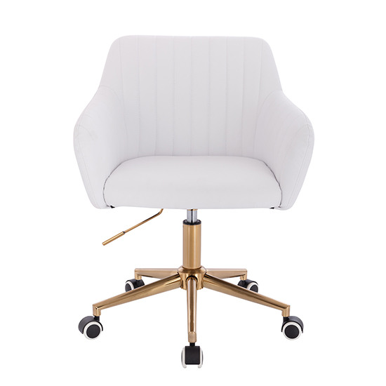 Nordic Style Vanity chair Gold White Color - 5400215 