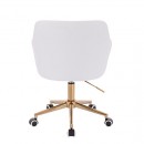 Nordic Style Vanity chair Gold White Color - 5400215 