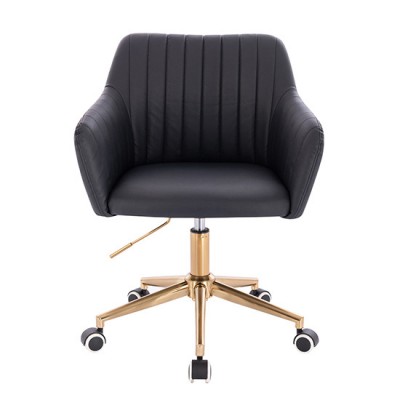 Nordic Style Vanity chair Gold Black Color - 5400216