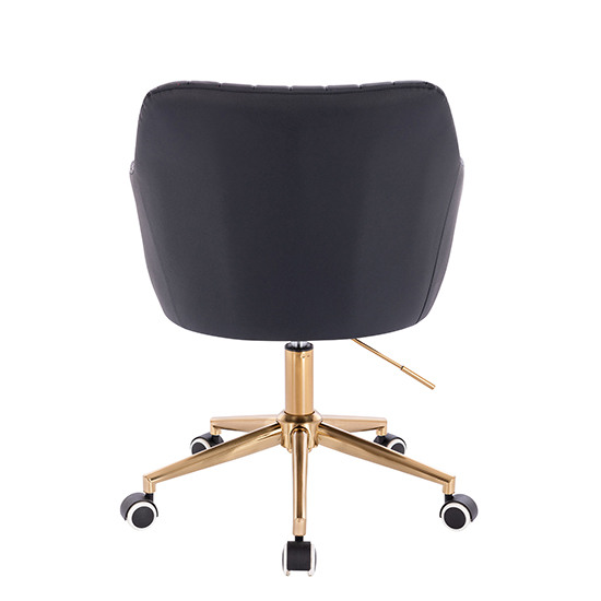 Nordic Style Vanity chair Gold Black Color - 5400216 