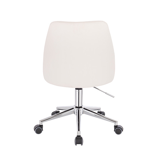 Vanity chair PU Leather White Color - 5400252