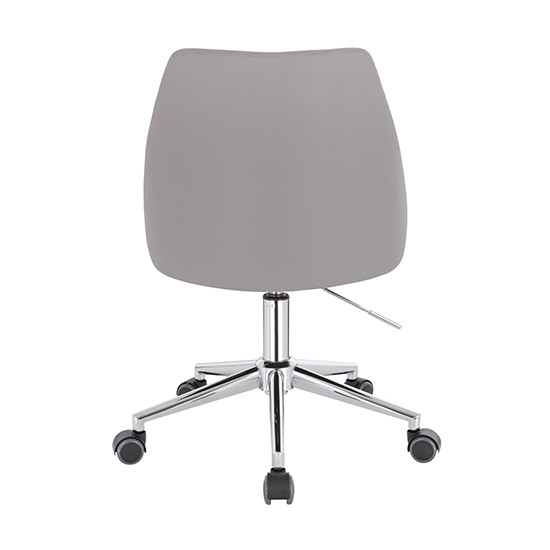 Vanity chair PU Leather Light Grey Color - 5400253