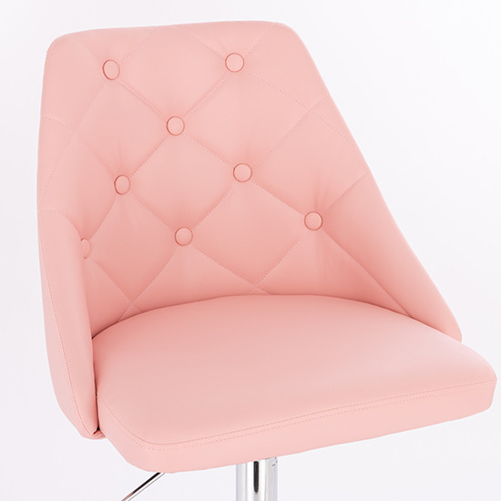 Vanity chair PU Leather Light Pink Color - 5400254
