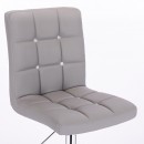 Vanity chair PU Leather Light Grey Color - 5400262
