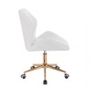 Vanity Chair Diamond Gold White Color - 5400264