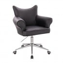 Vanity Chair Black White - 5400271 ΣΚΑΜΠΩ ΑΙΣΘΗΤΙΚΗΣ - MANICURE - ΚΟΜΜΩΤΗΡΙΟΥ - ΤΑΤΤΟΟ