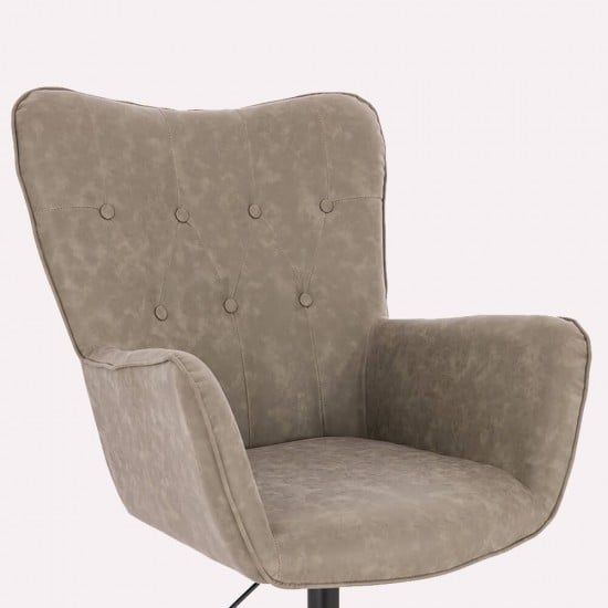 Vintage Stylish Chair Grey-5400317 ΣΚΑΜΠΩ ΑΙΣΘΗΤΙΚΗΣ - MANICURE - ΚΟΜΜΩΤΗΡΙΟΥ - ΤΑΤΤΟΟ