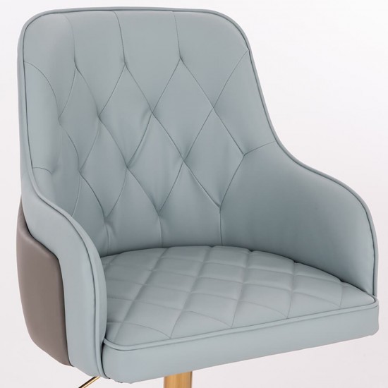 Elegant Stylish Chair Nappa Grey-5400318 ΣΚΑΜΠΩ ΑΙΣΘΗΤΙΚΗΣ - MANICURE - ΚΟΜΜΩΤΗΡΙΟΥ - ΤΑΤΤΟΟ
