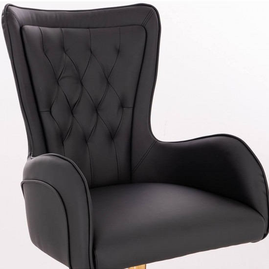 Elegant Stylish Chair Nappa Black-5400321 BEAUTY & LOUNGE CHAIRS