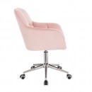 Stylish Chair Velvet Light Pink-5400330 ΣΚΑΜΠΩ ΑΙΣΘΗΤΙΚΗΣ - MANICURE - ΚΟΜΜΩΤΗΡΙΟΥ - ΤΑΤΤΟΟ