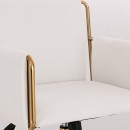 Premium καρεκλα εργασιας & αισθητικης Gold  White Linen-5400335 ΣΚΑΜΠΩ ΑΙΣΘΗΤΙΚΗΣ - MANICURE - ΚΟΜΜΩΤΗΡΙΟΥ - ΤΑΤΤΟΟ