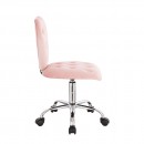 Stylish Chair Heart Velvet Light Pink-5400337 ΣΚΑΜΠΩ ΑΙΣΘΗΤΙΚΗΣ - MANICURE - ΚΟΜΜΩΤΗΡΙΟΥ - ΤΑΤΤΟΟ