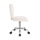 Stylish Chair Heart Velvet White-5400338 ΣΚΑΜΠΩ ΑΙΣΘΗΤΙΚΗΣ - MANICURE - ΚΟΜΜΩΤΗΡΙΟΥ - ΤΑΤΤΟΟ