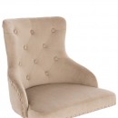 Vanity chair Velvet Light Brown-5400340 ΣΚΑΜΠΩ ΑΙΣΘΗΤΙΚΗΣ - MANICURE - ΚΟΜΜΩΤΗΡΙΟΥ - ΤΑΤΤΟΟ
