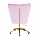 Lounge Chair Gold Velvet Light Purple-5400362 ΣΚΑΜΠΩ ΑΙΣΘΗΤΙΚΗΣ - MANICURE - ΚΟΜΜΩΤΗΡΙΟΥ - ΤΑΤΤΟΟ