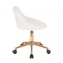 Vanity chair PU Leather White Gold Color - 5420134