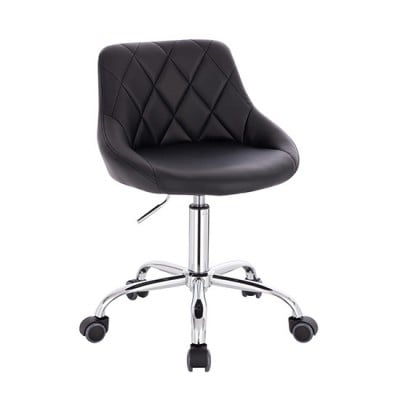 Vanity chair PU Leather Black Color - 5420136