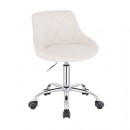 Vanity chair PU Leather White Color - 5420137