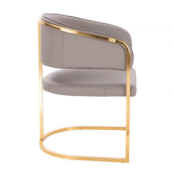 Elegant beauty chair Grey Gold-5470102 BEAUTY & LOUNGE CHAIRS