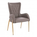 Elegant Stylish Chair Nappa Dark Grey-5470110 BEAUTY & LOUNGE CHAIRS