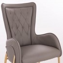 Elegant Stylish Chair Nappa Dark Grey-5470110 BEAUTY & LOUNGE CHAIRS