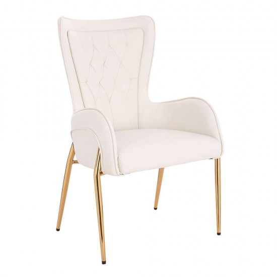 Elegant Stylish Chair Nappa White-5470111 BEAUTY & LOUNGE CHAIRS