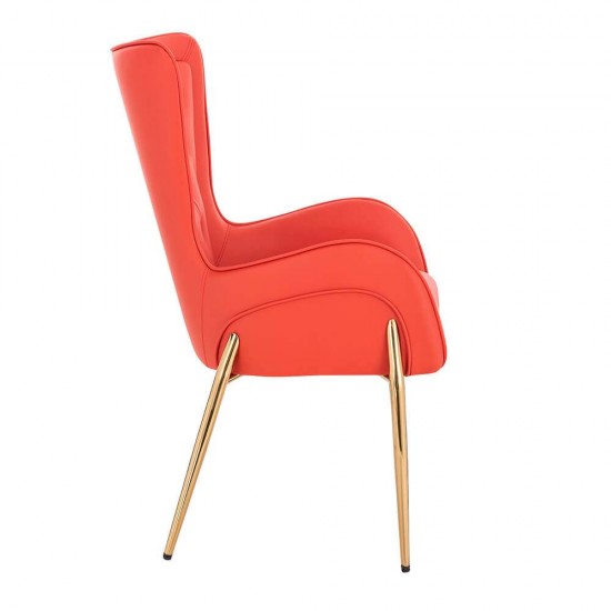Elegant Stylish Chair Nappa Orange Red -5470112 BEAUTY & LOUNGE CHAIRS