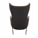 Lounge Chair and relax stool Brown Beige-5470117 PEDICURE THRONES-ΠΟΛΥΘΡΟΝΕΣ SPA