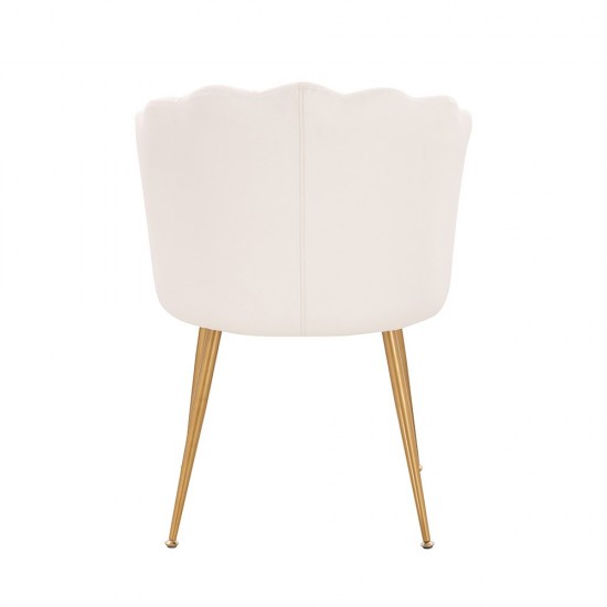 Stylish Beauty Chair Napa White Gold-5470259