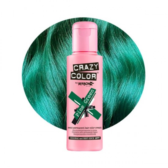 Crazy color ημιμόνιμη κρέμα-βαφή μαλλιών pine green no46 100ml - 9002236 CRAZY COLOR