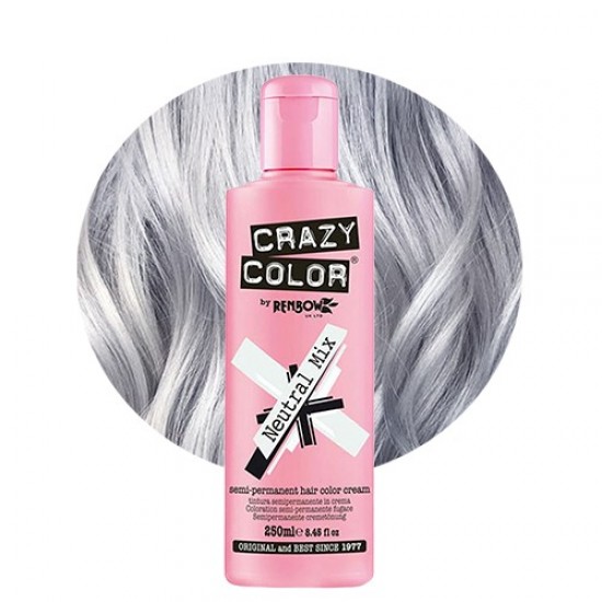 Crazy color ημιμόνιμη κρέμα-βαφή μαλλιών neutral mix 250ml - 9002276 CRAZY COLOR
