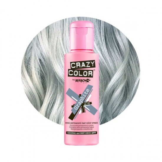 Crazy color ημιμόνιμη κρέμα-βαφή μαλλιών graphite no69 100ml - 9002285 CRAZY COLOR