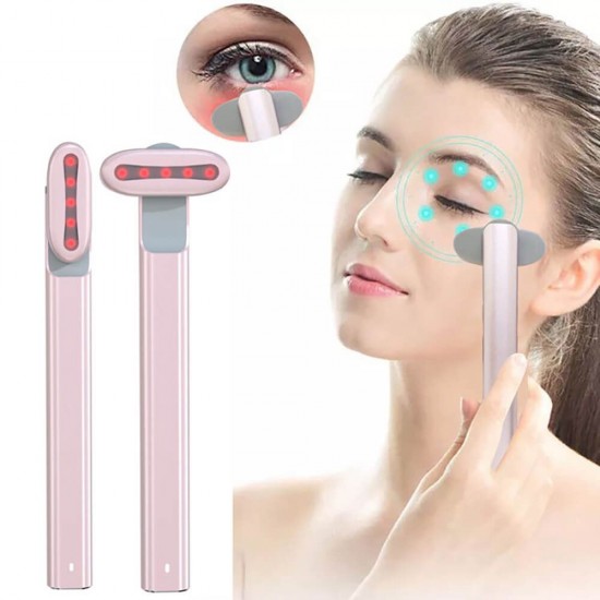  Facial Wand Skincare Tightening Machine 4 in 1 Pink-6970141 HOME SPA - ΣΥΣΚΕΥΕΣ ΑΙΣΘΗΤΙΚΗΣ