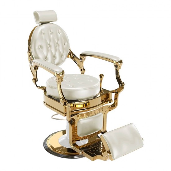 Privilege barber chair Cream Gold-6991216 BARBER CHAIR